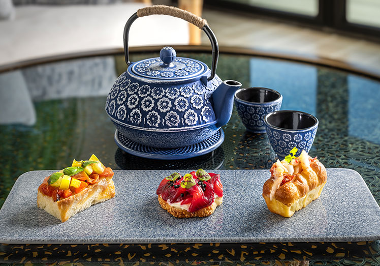tea and food